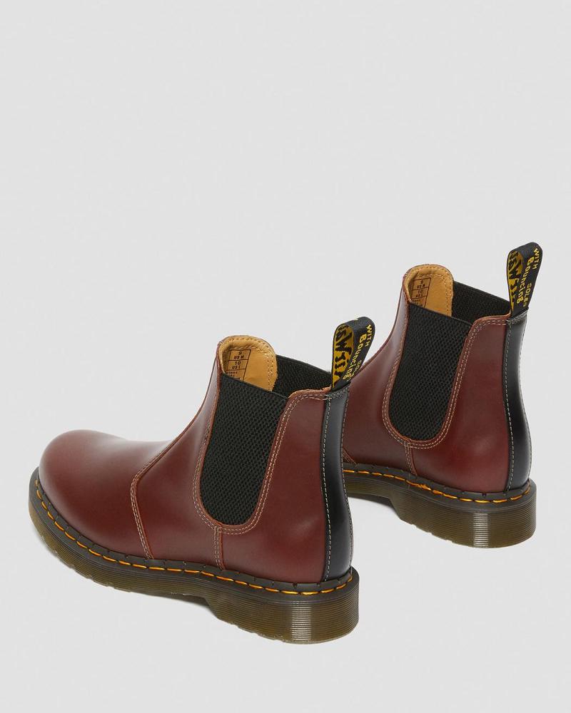 Men's Dr Martens 2976 Abruzzo Leather Ankle Boots Brown / Black | AU 417SGL